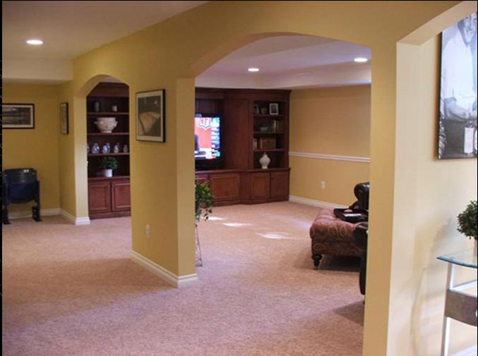 basement living room
