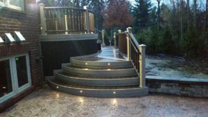 New deck steps and rails