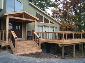 Cedar deck and enclosure